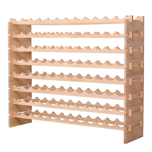 Wooden 96-Bottle Modular Wine Rack