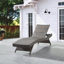 Outdoor Wicker Chaise Lounge Chair