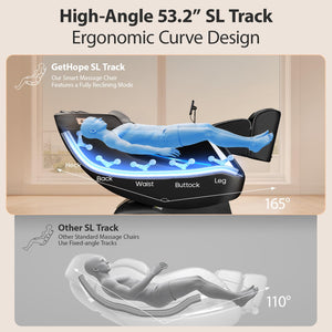 4D Full Body Massage Chair with SL-Track & Zero Gravity