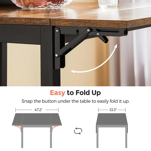 Extendable Dining Table Set with 2 Chairs