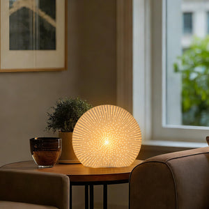 Ceramic Table Lamp with Seashell Shade