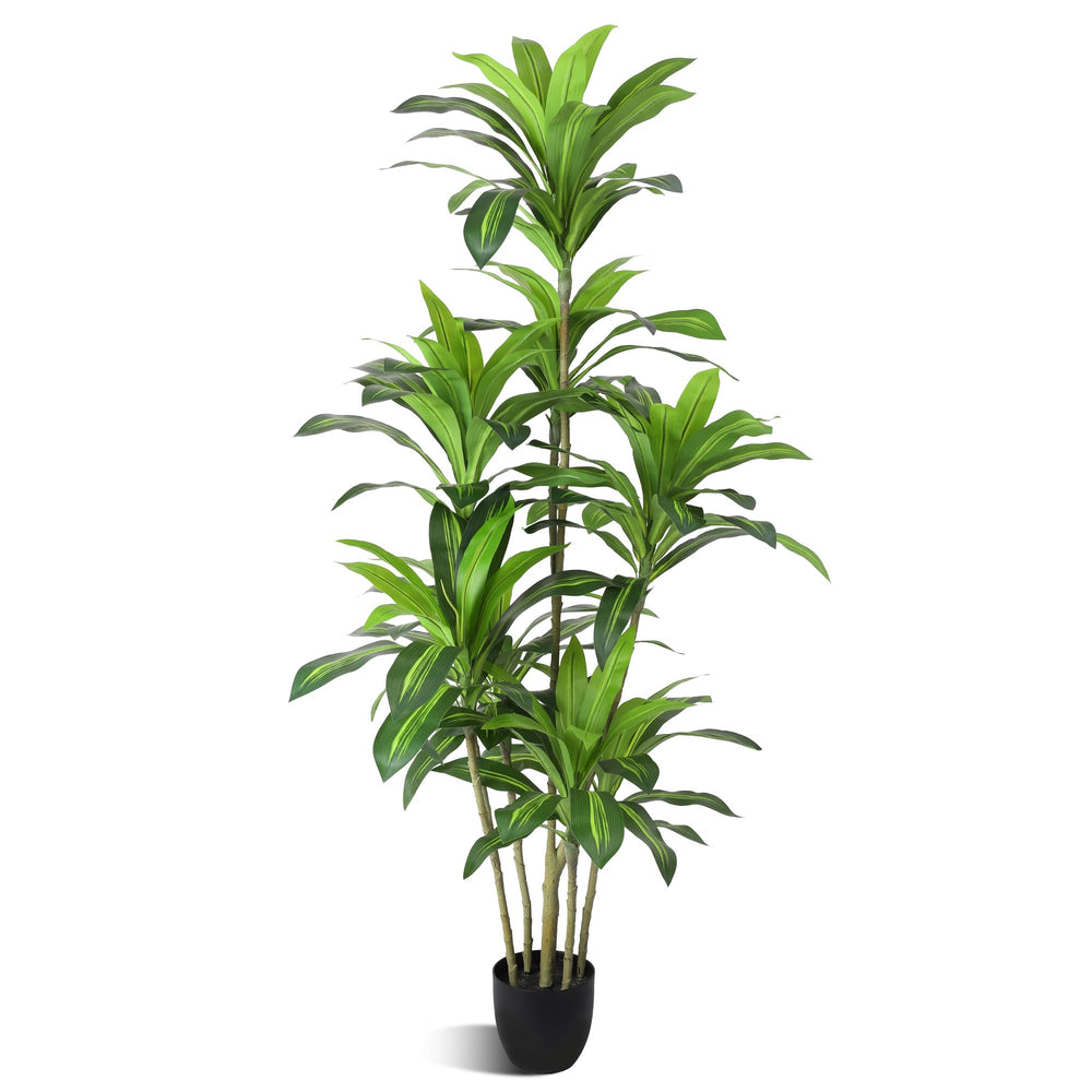 Tall Artificial Dracaena Tree – Indoor Fake Plant Decor