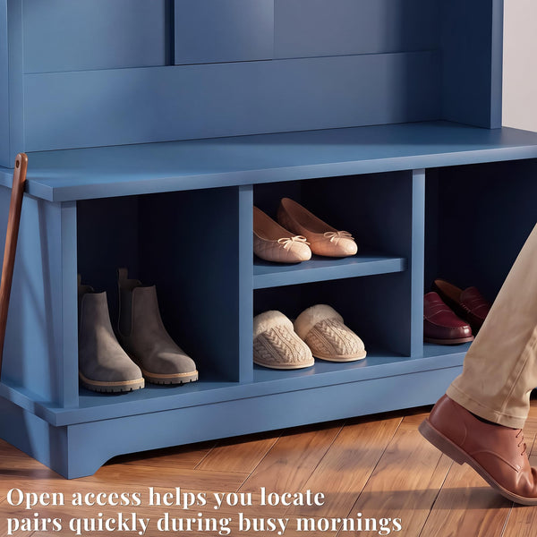 Hall Tree with Bench and Shoe Storage