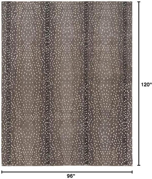 Hand-Tufted Wool Area Rug – Antelope Pattern