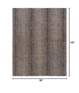 Hand-Tufted Wool Area Rug – Antelope Pattern