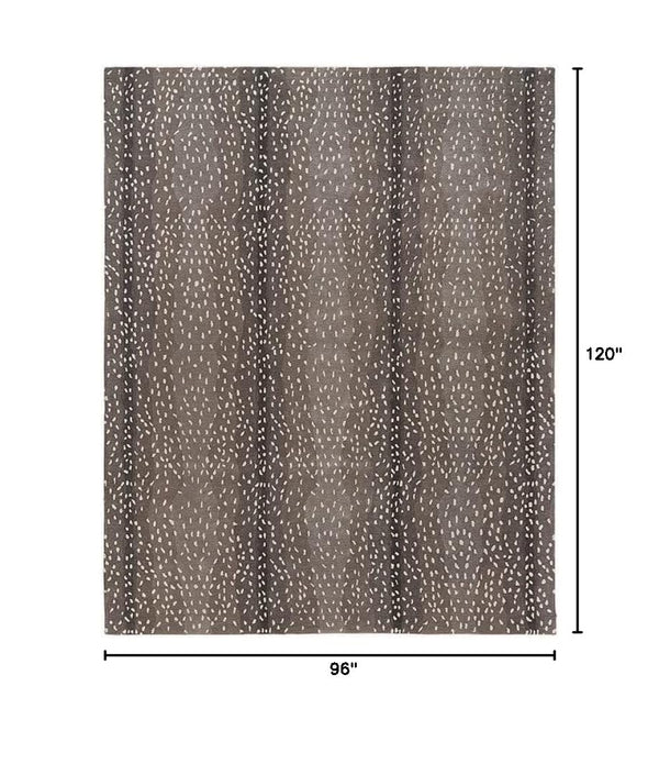 Hand-Tufted Wool Area Rug – Antelope Pattern