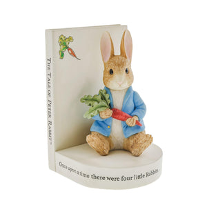 Peter Rabbit Cast Stone Decorative Bookend – Off White