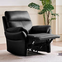 Genuine Leather Recliner Chair – Oversized Ergonomic Lazy Boy with Footrest