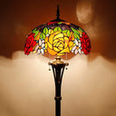 Tiffany Stained Glass Floor Lamp, 16"W x 70"H