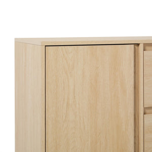 63-Inch Scandinavian Sideboard with 2 Doors & 2 Drawers
