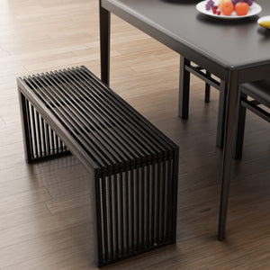 Bamboo Dining Bench – Farmhouse Entryway & Kitchen Bench