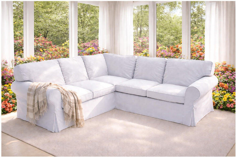 IKEA Ektorp Corner Sofa Slipcover Set – Cotton Replacement Cover