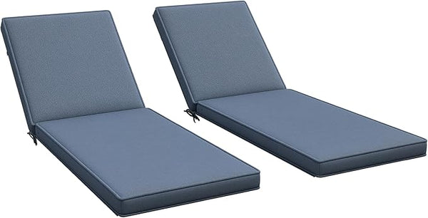 Outdoor Chaise Lounge Cushions Set of 2