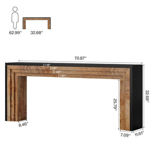 70.9" Farmhouse Console Table