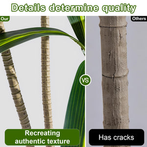 Artificial Dracaena Tree with White Planter Pot
