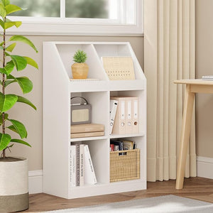 12-Cube Wooden Storage Bookcase