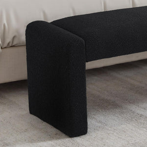 Upholstered Entryway Bench with Solid Wood Frame