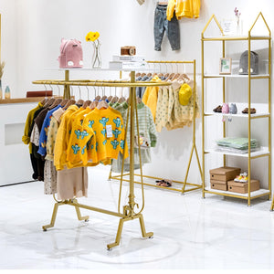 Oval Floor Standing Clothing Rack