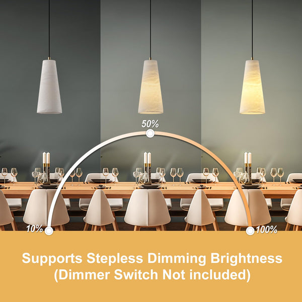 Alabaster Pendant Light – Natural Stone Ceiling Fixture