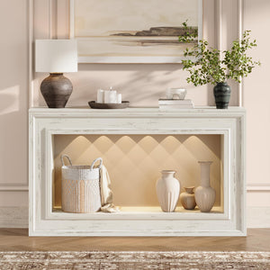 55" Console Table with LED Lights & Storage