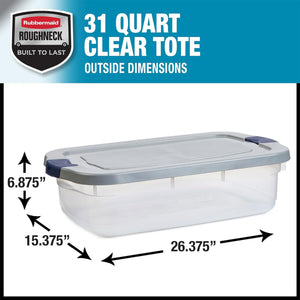 Clear Storage Totes with Snap-Fit Lids – Multi-Size Packs