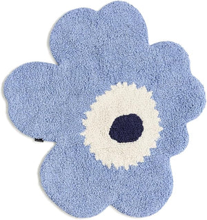 Unikko Floral Bath Mat – Organic Cotton, Non-Slip, Flower Shaped