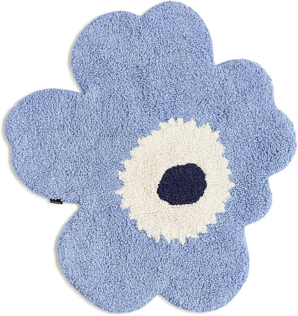Unikko Floral Bath Mat – Organic Cotton, Non-Slip, Flower Shaped