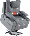 4-Motor Power Lift Recliner Chair with Massage & Heat