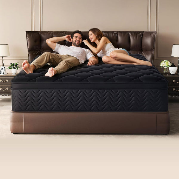 Pocket Spring Innerspring Mattress – Full, Queen & King | 12" & 14" | Quilted, Motion Isolation