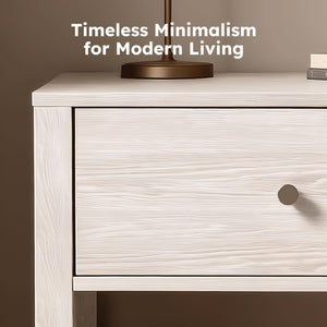 Nightstand with Drawer and Open Storage Shelf