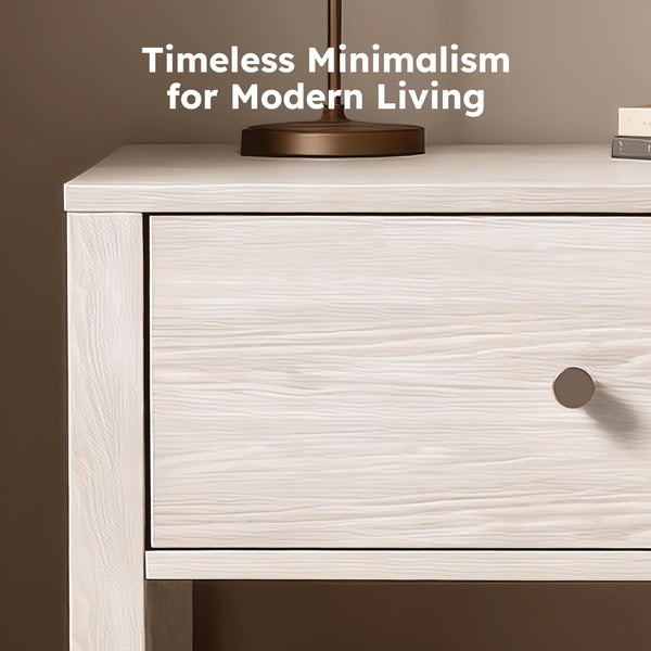 Nightstand with Drawer and Open Storage Shelf