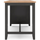 Counter Height Dining Table with Storage Shelves