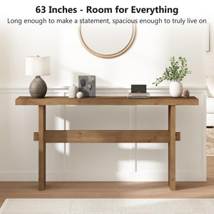 63-Inch Farmhouse Console Table