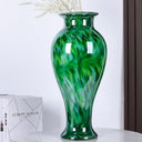20-Inch Hand-Blown Glass Vase | Wide Mouth Floor Vase