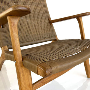 Teak Wood Midcentury Club Lounge Chair