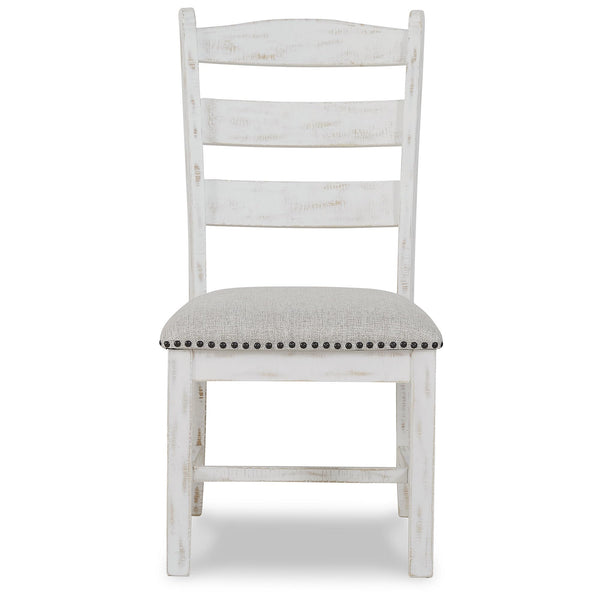 Farmhouse Ladderback Dining Chairs Set of 2 with Upholstered Seat and Nailhead Trim