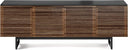 79.25" TV Stand with Louvered Doors, Soundbar Shelf & Cable Management