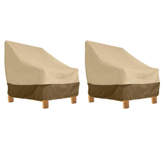 Deep Seated Patio Lounge Chair Cover 2-Pack