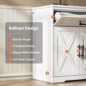 30-Inch Farmhouse Bathroom Vanity with Ceramic Sink