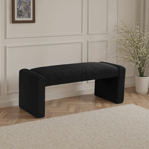 Upholstered Entryway Bench with Solid Wood Frame