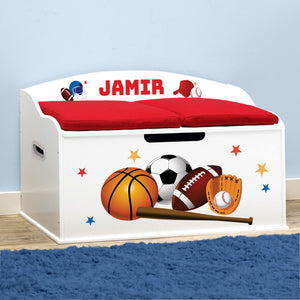 Kids Personalized Toy Box with Soft-Close Lid