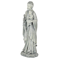 St. Joseph Holding Child Garden Statue – Resin Stone, 20"H