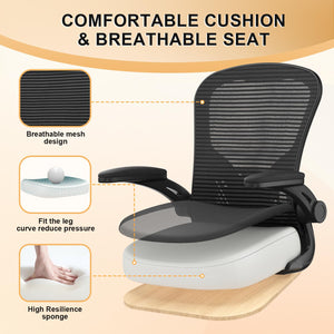 High Back Mesh Ergonomic Office Chair with Flip-Up Arms