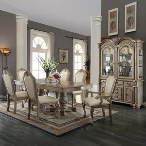 7-Piece Extendable Dining Set with Arm & Side Chairs