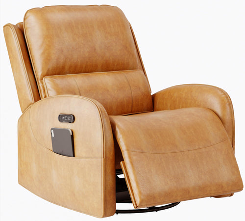 Power Recliner Chair with Headrest, Lumbar Support & Charging Ports