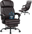 400lbs Big & Tall Executive Office Chair with Footrest