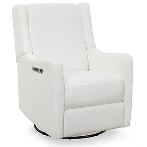 Power Recliner Swivel Glider with USB Charging – Stain-Resistant Fabric