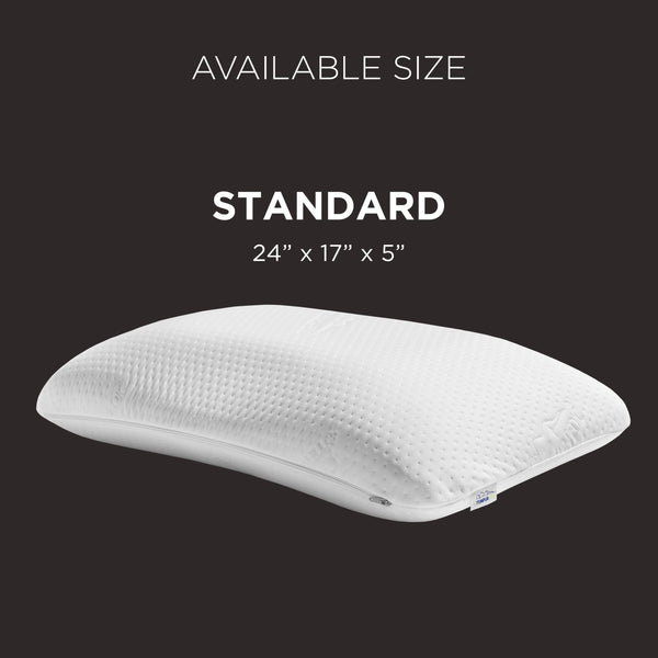 Standard Bed Pillow 2-Pack – Dual-Sided, Adaptive Memory Foam, Soft