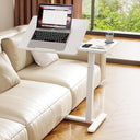 Pneumatic Height Adjustable Overbed Table with Wheels