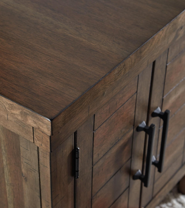Farmhouse End Table with Cabinet Doors